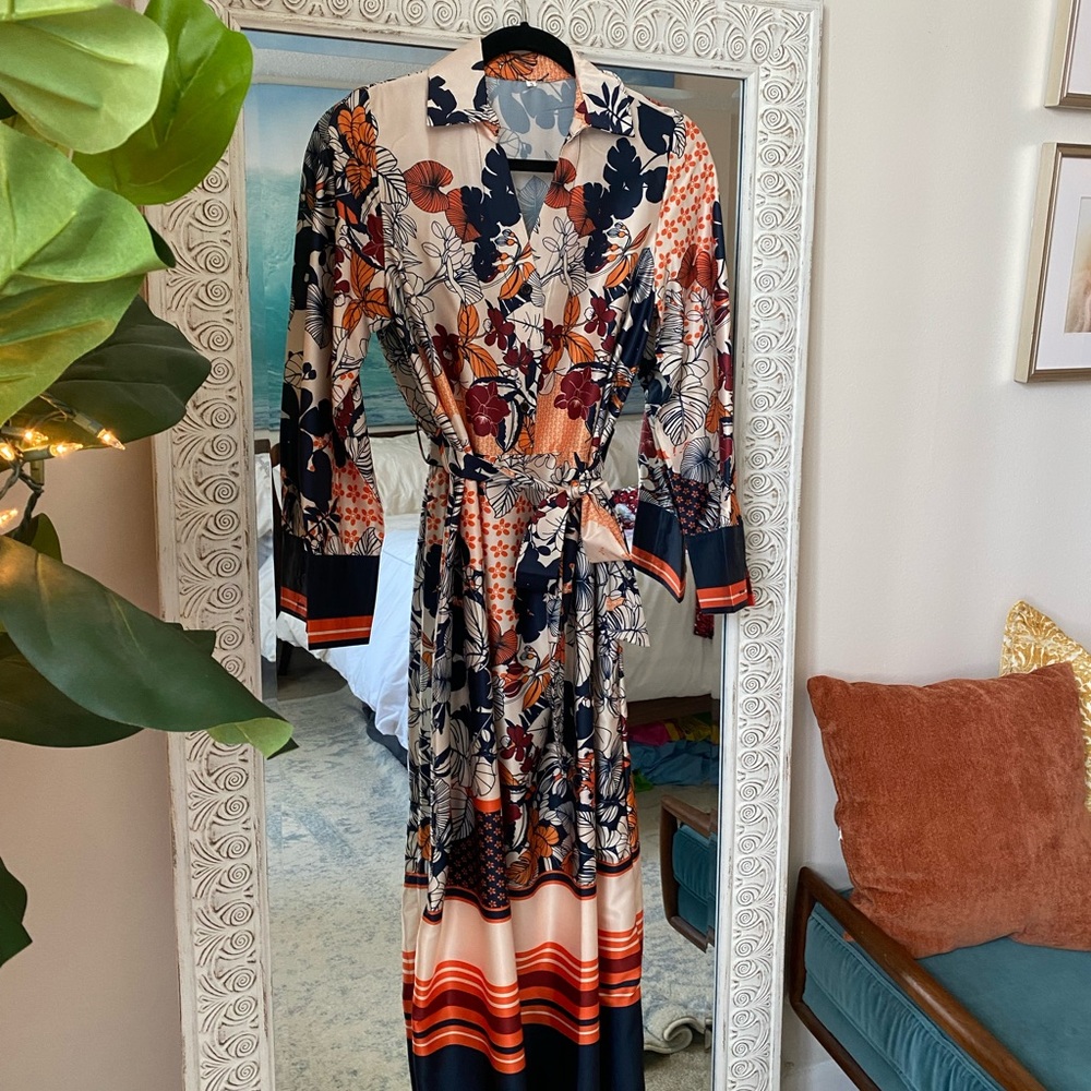 Never worn NEW multicolored maxi dress.